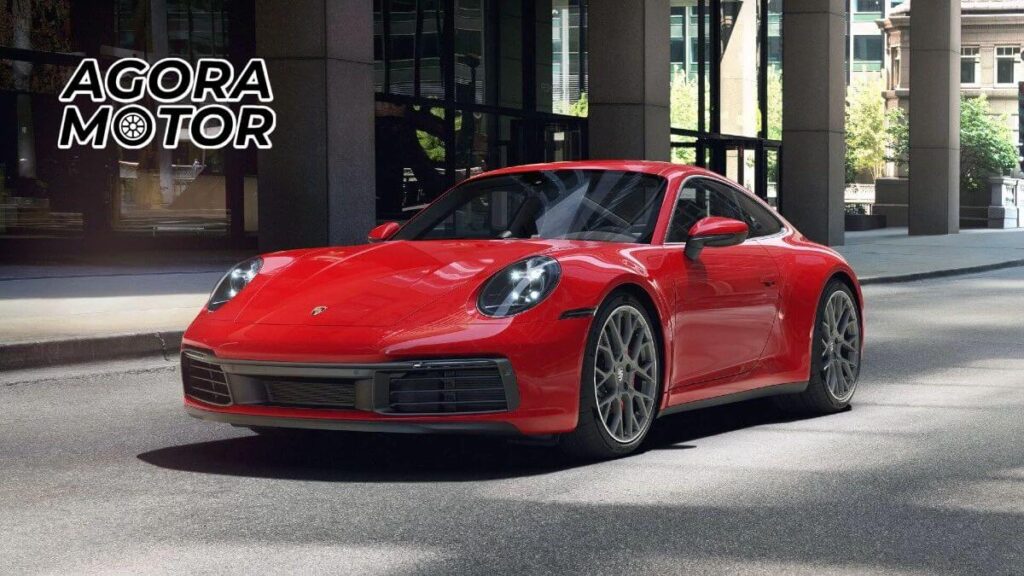 Foto de um Porsche 911 Zero Km vermelho